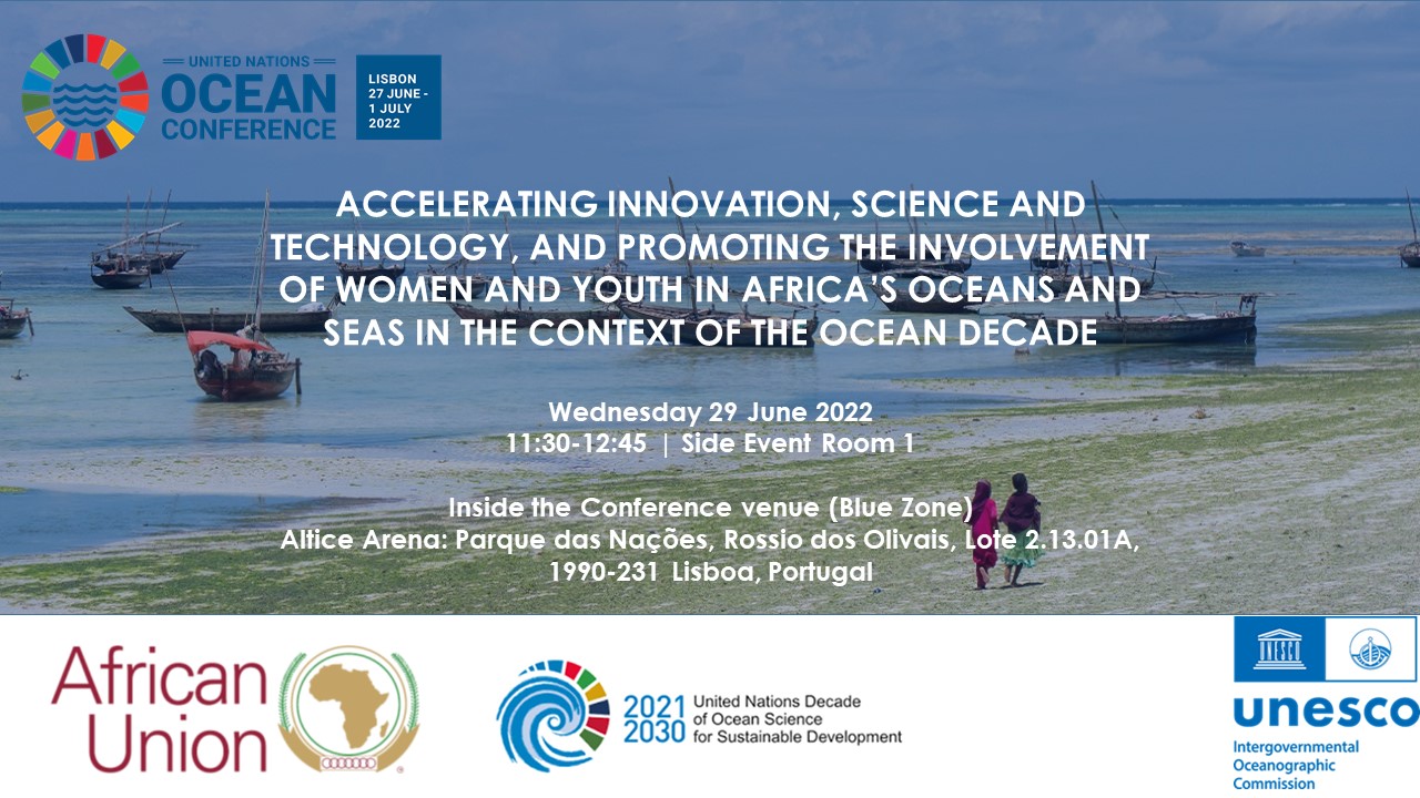 Accelerating Innovation, Science and Technology, and promoting the involvement of Women and Youth in Africa’s Oceans and Seas in the context of the Ocean Decade